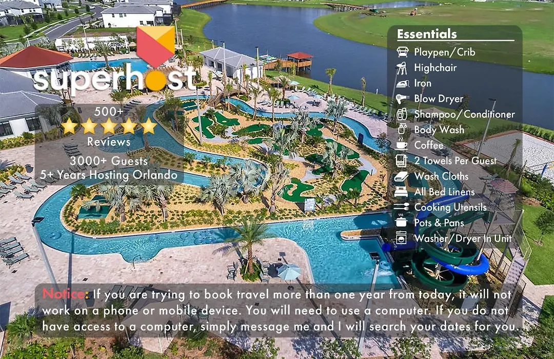 C - New 4 Bedroom Home - 5 Miles To Disney - Free Water Park - Private Pool-1