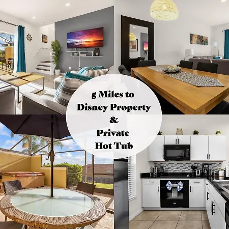 Near Disney - Hot Tub - King Suite - Fast Wifi-2