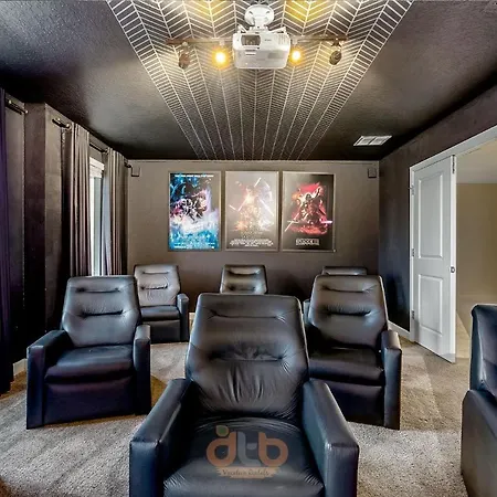Luxury Lake View Themed Home W/Cinema Near Disney-3