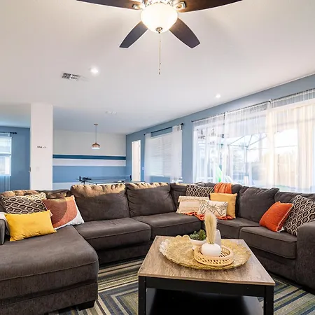 Elegant 9-Bedroom Villa Close To Disney! Villa-2