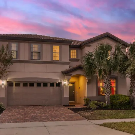 Themed 9 Bedroom Pool Villa 8 Miles From Disney - Free Bbq, Pool Heat,Resort Facilities-2