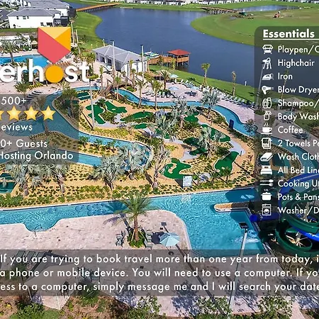 F - New 4 Bedroom Home - 5 Miles To Disney - Free Water Park - Private Pool-3
