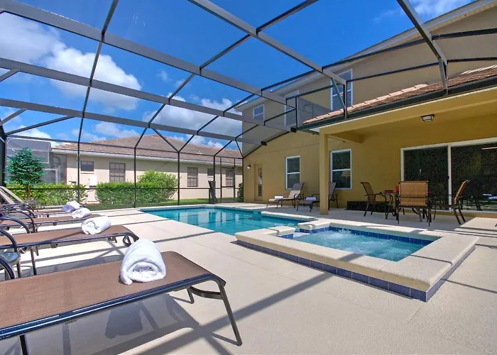 South Facing Pool Near Disney 5 Bed Luxury Kissimmee admite animales