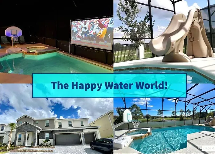 Brand New 15 Bedrooms Mansion Pool &Spa & Bbq & Park View Kissimmee acceptant les animaux