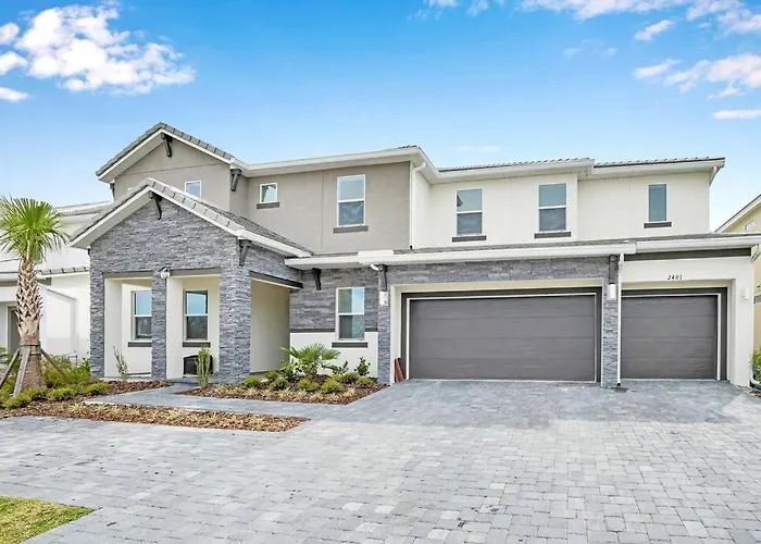Brand New 15 Bedrooms Mansion Pool &Spa & Bbq & Park View Kissimmee acceptant les animaux