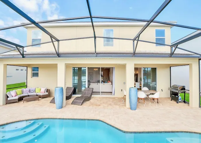 10Br Luxury Mansion - Family Resort - Sleeps 20 - Private Pool, Hot Tub And Bbq!