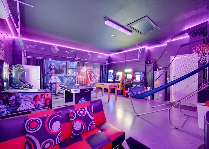 Pool, Themed Rooms And Arcade Disney Escape