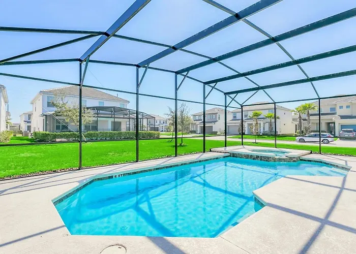 11Br Mansion W Private Pool Hot Tub & Bbq Kissimmee