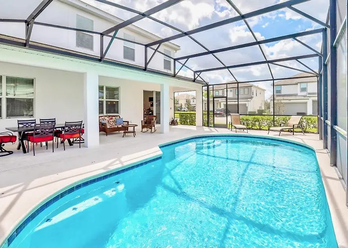 Near Disney - 8Br Family Home - Pool Bbq & Games Kissimmee mit Pool