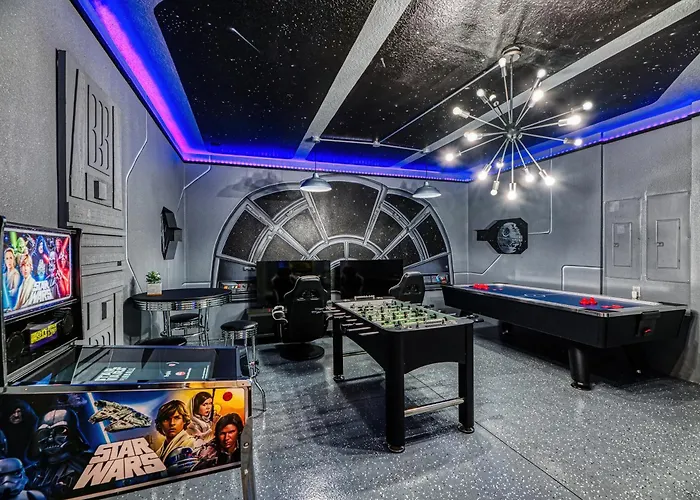 Themed 9 Bedroom Pool Villa 8 Miles From Disney - Free Bbq, Pool Heat,Resort Facilities