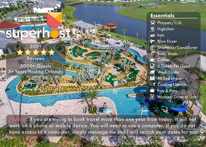 Haustierfreundliches C - New 4 Bedroom Home - 5 Miles To Disney - Free Water Park - Private Pool Kissimmee